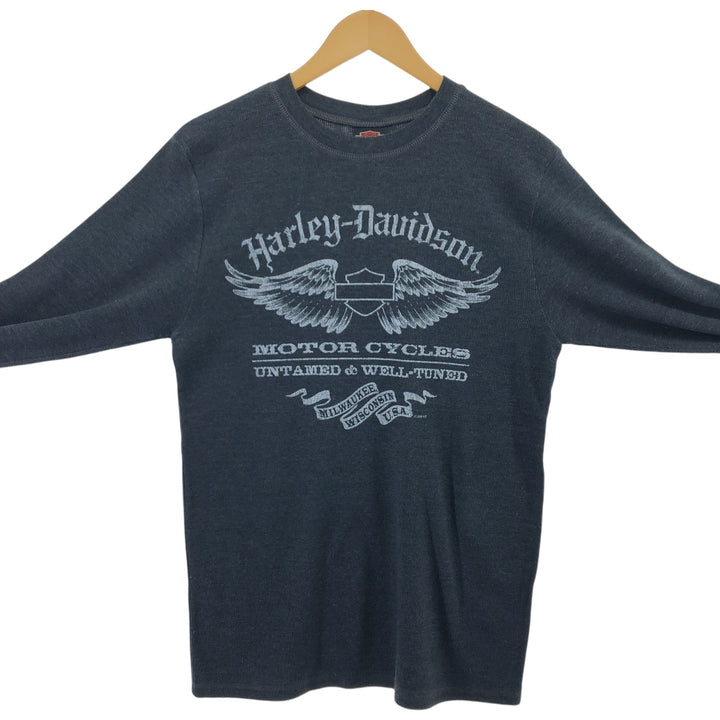 00'S Harley-Davidson Thermal Long T-Shirt Men's L size / eaa507957