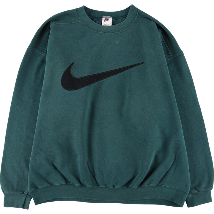 90'S Nike Logo Sweatshirt Trainer Made in USA Men's L Size Vintage /eaa507965