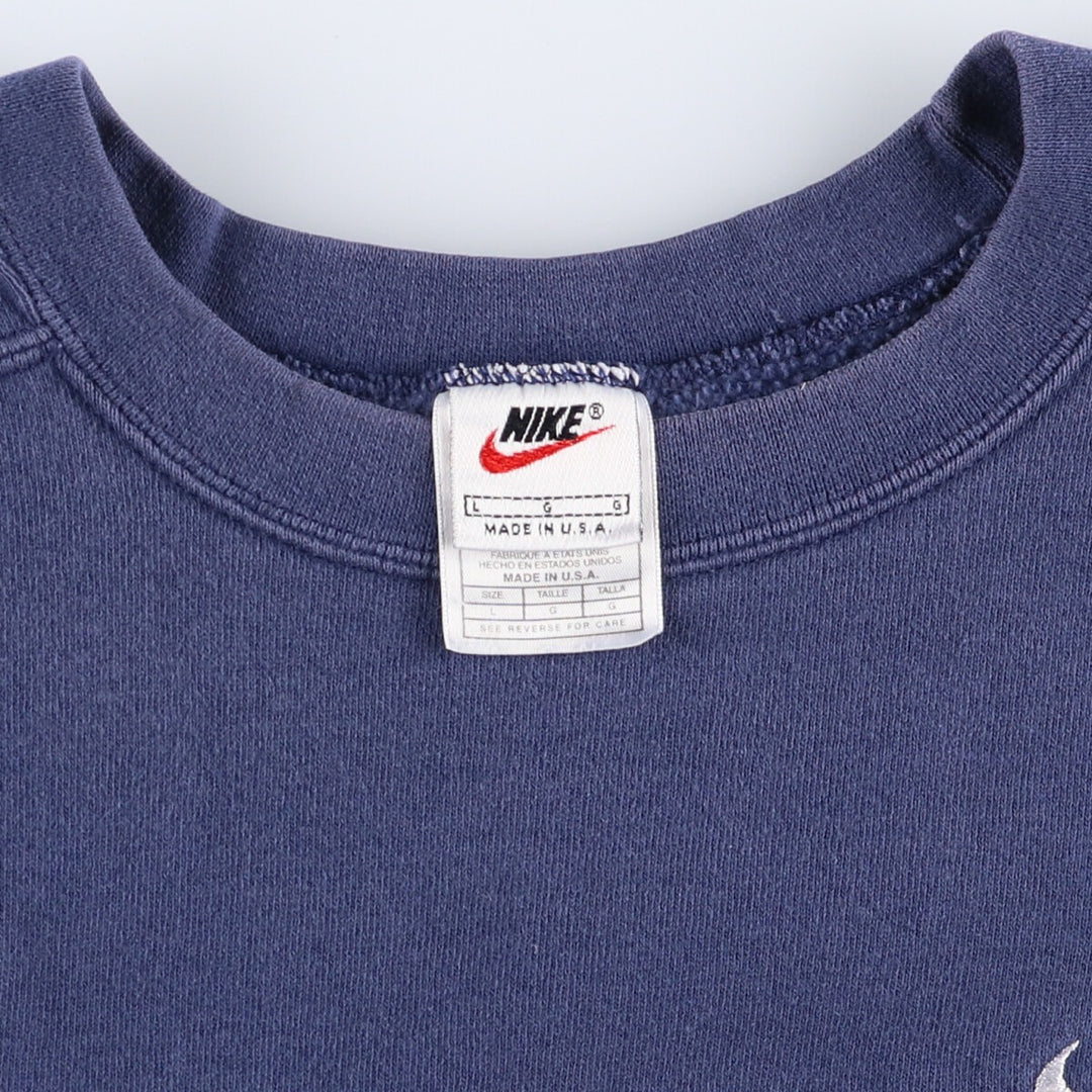 90'S Nike One Point Logo Sweatshirt Trainer Made in USA Men's L Size Vintage /eaa507966