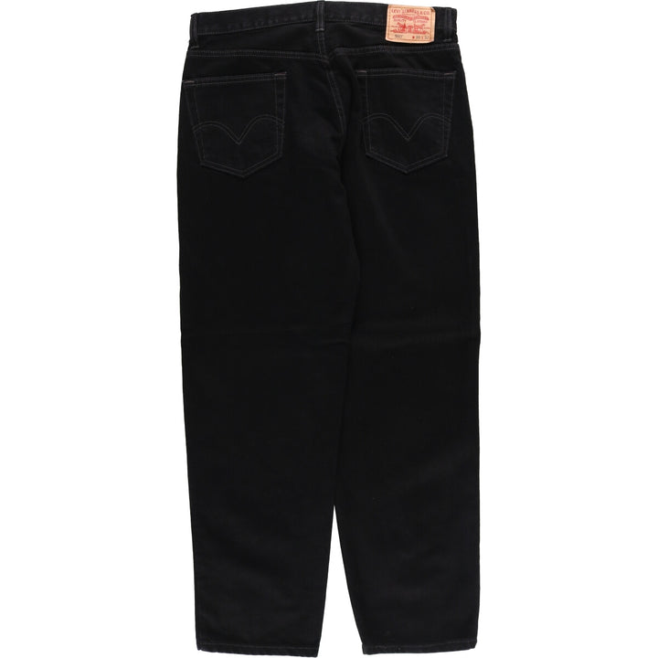 Levi's 550 Relaxed Fit Black Denim Tapered Denim Pants Men's W36 / eaa508018