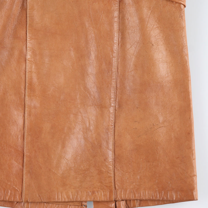 Leather long tight skirt for women, size M /eaa508101