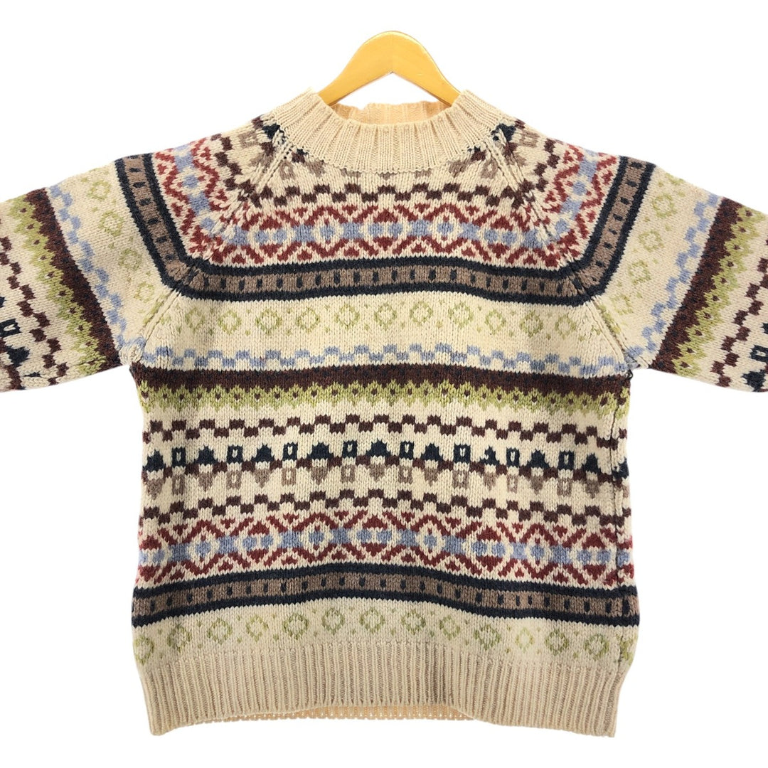 PRESENT Fair Isle Pattern Wool Knit Sweater Men's XL Vintage /eaa508108