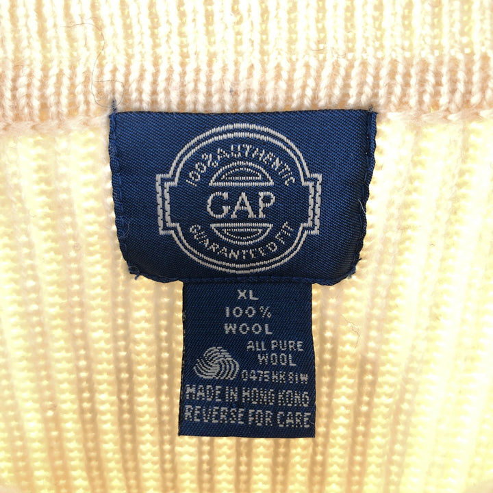 80'S GAP Old Gap Ribbed Polo Knit Sweater Men's XL Vintage /eaa508112