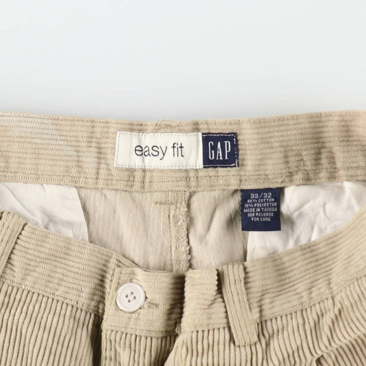 90s~ GAP Old Gap Easy Fit Two-pleat Corduroy Pants Men's W34 Vintage /eaa508137