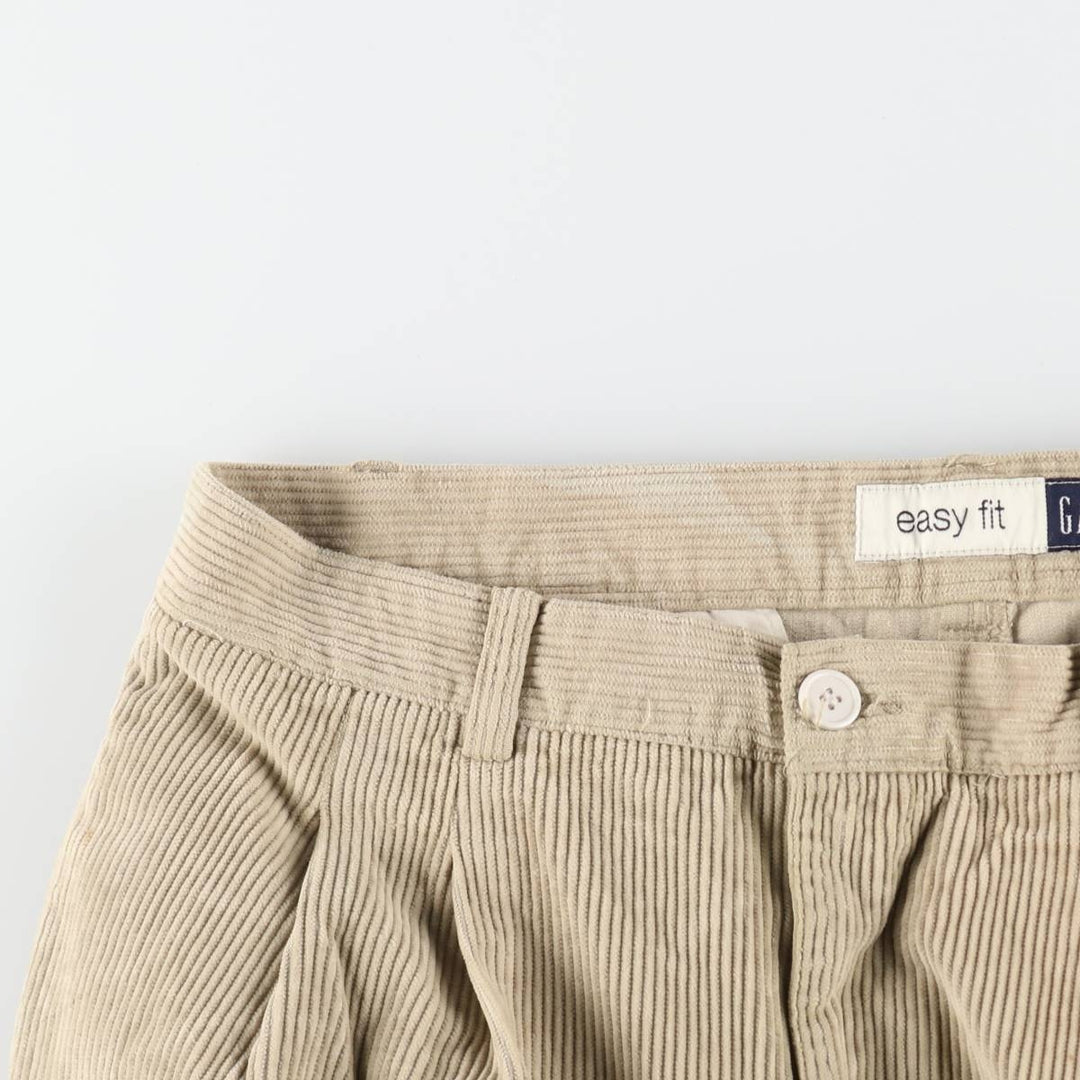 90s~ GAP Old Gap Easy Fit Two-pleat Corduroy Pants Men's W34 Vintage /eaa508137