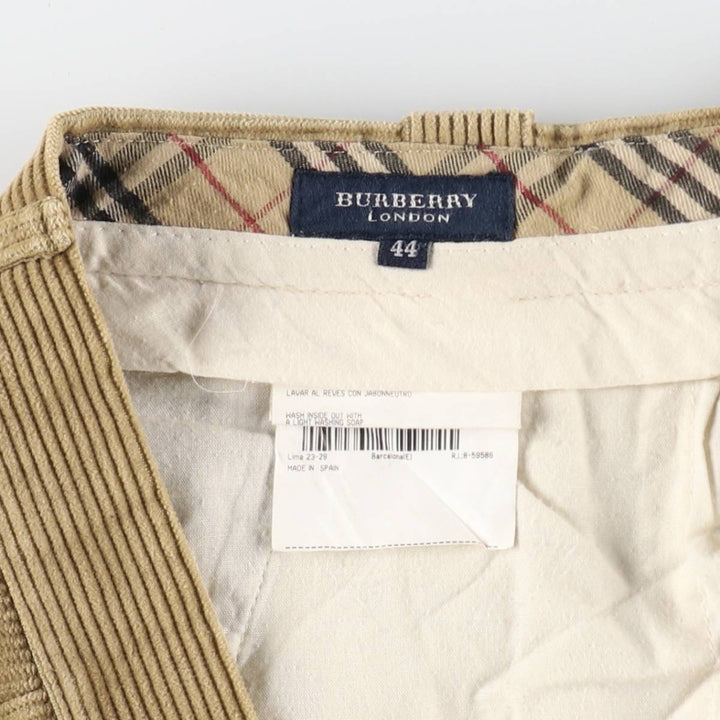 Burberry's BURBERRY LONDON One-tuck Corduroy Pants Made in Spain Men's W35 equivalent /eaa508147