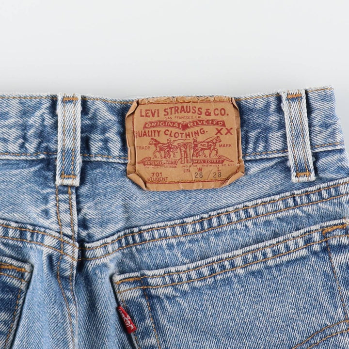 90'S Levi's 701-0115 STUDENT Straight Denim Pants Made in USA Women's L (w27) Vintage /eaa508157