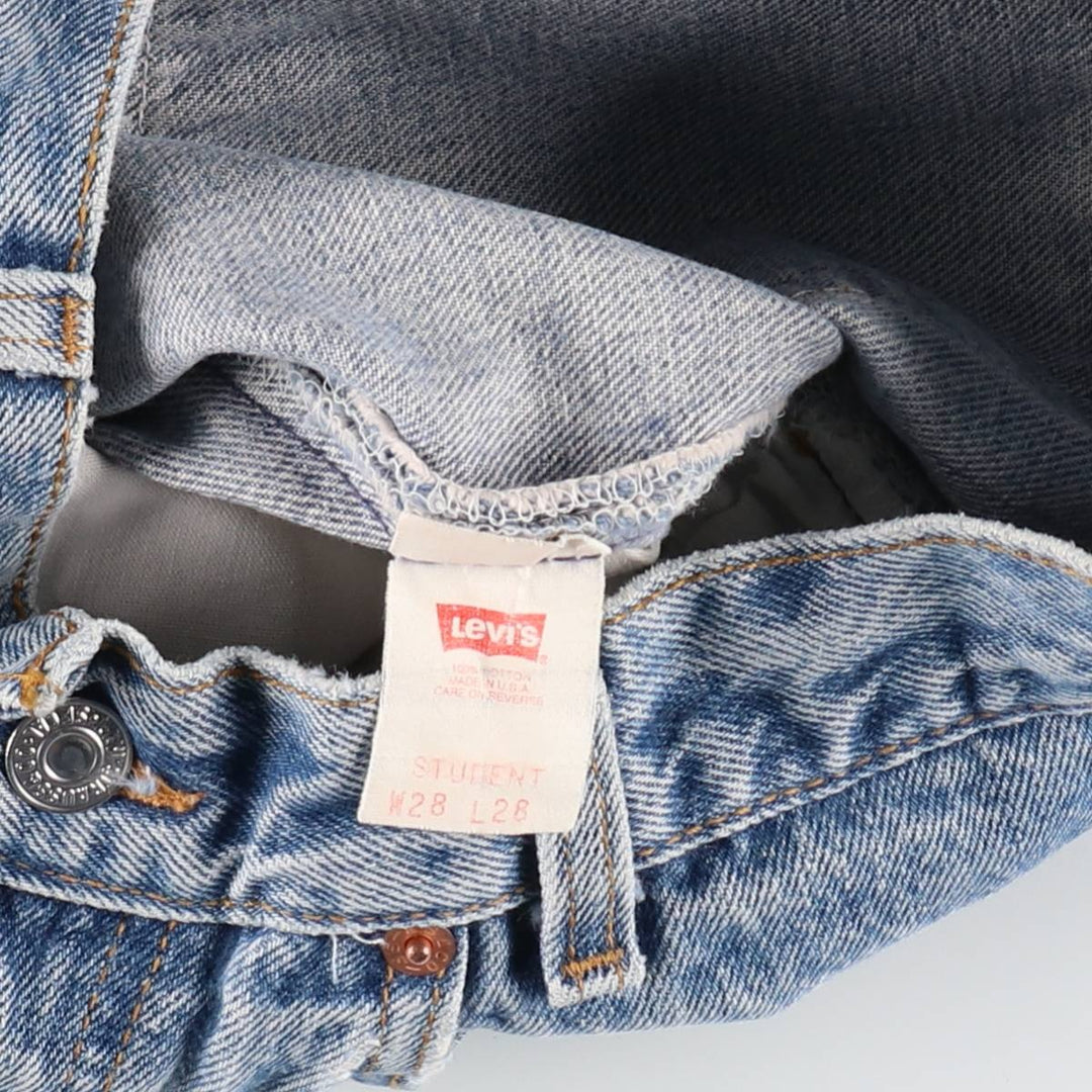 90'S Levi's 701-0115 STUDENT Straight Denim Pants Made in USA Women's L (w27) Vintage /eaa508157