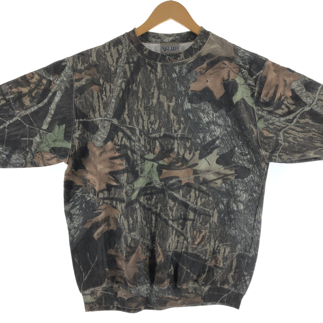 Jerzees Outdoors Camouflage Pattern Real Tree Camo Sweatshirt Trainer Men's M size /eaa508226