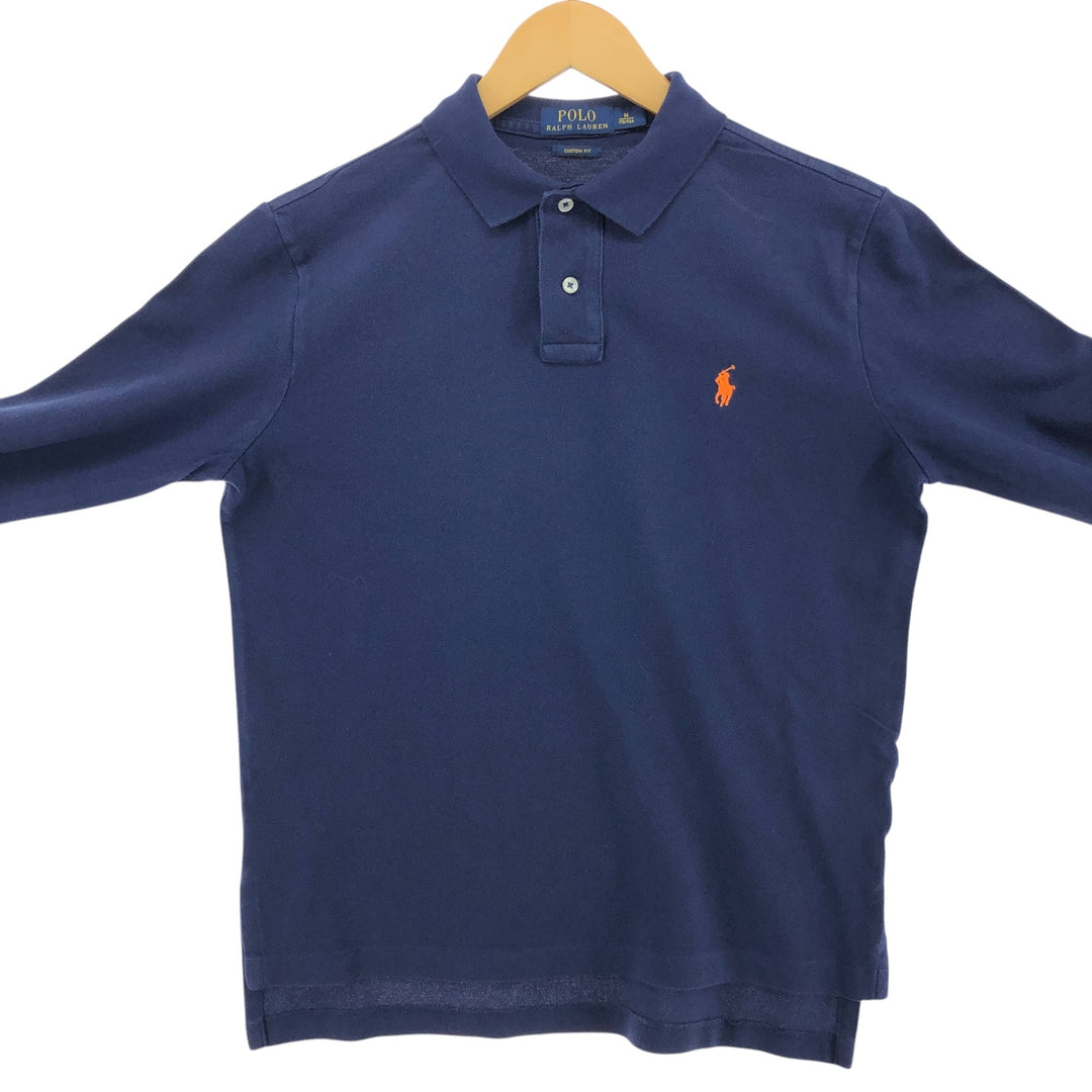 Ralph Lauren POLO RALPH LAUREN CUSTOM FIT long sleeve polo shirt men's M equivalent /eaa508242