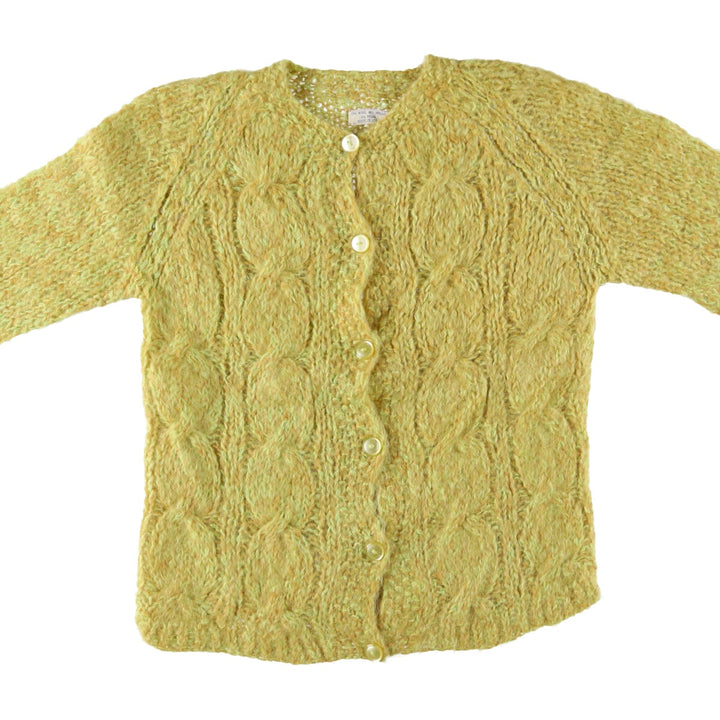 Wool x mohair knit cardigan, made in Italy, women's XL size, vintage /eaa508282