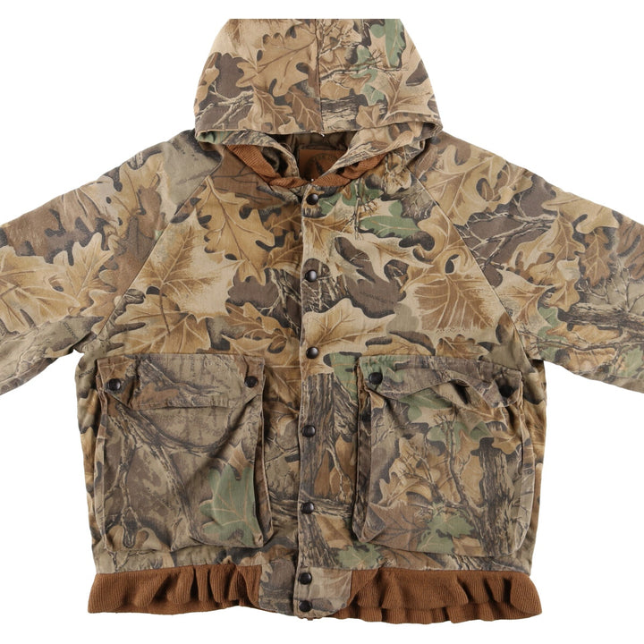 WELLS CREEK OUTFITTERS Camouflage Pattern Real Tree Camo Padded Parka Puffer Jacket Made in USA Men's M /eaa508303