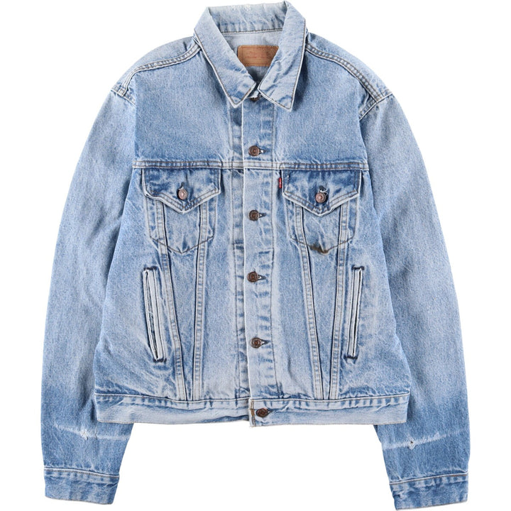 ~90'S Levi's denim jacket, denim jacket, made in the USA, men's size L, vintage unknown blue type Vintage Second Hand