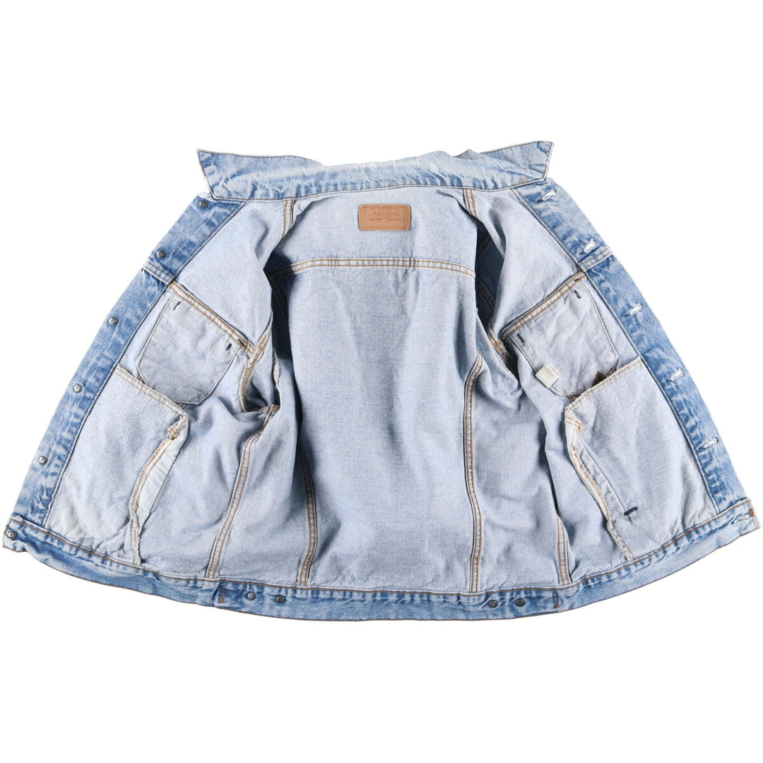 ~90'S Levi's denim jacket, denim jacket, made in the USA, men's size L, vintage unknown blue type Vintage Second Hand