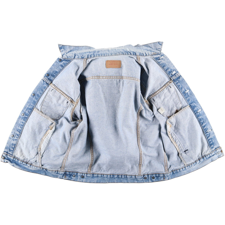 ~90'S Levi's denim jacket, denim jacket, made in the USA, men's size L, vintage unknown blue type Vintage Second Hand