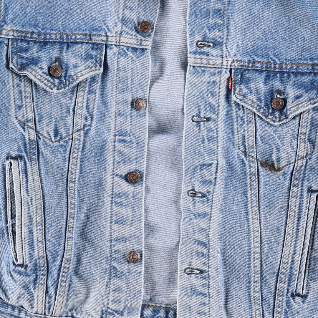 ~90'S Levi's denim jacket, denim jacket, made in the USA, men's size L, vintage unknown blue type Vintage Second Hand