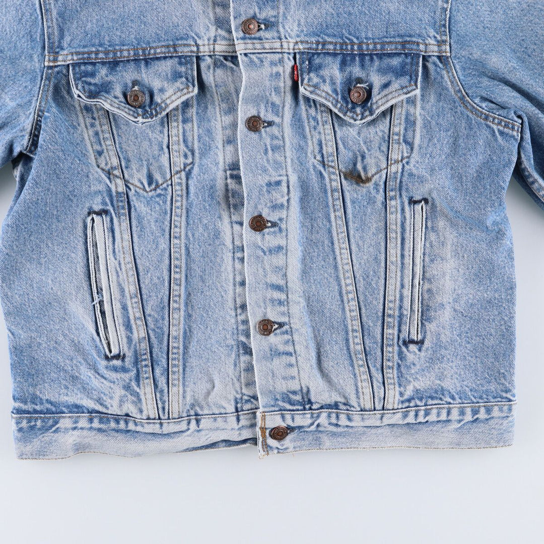 ~90'S Levi's denim jacket, denim jacket, made in the USA, men's size L, vintage unknown blue type Vintage Second Hand