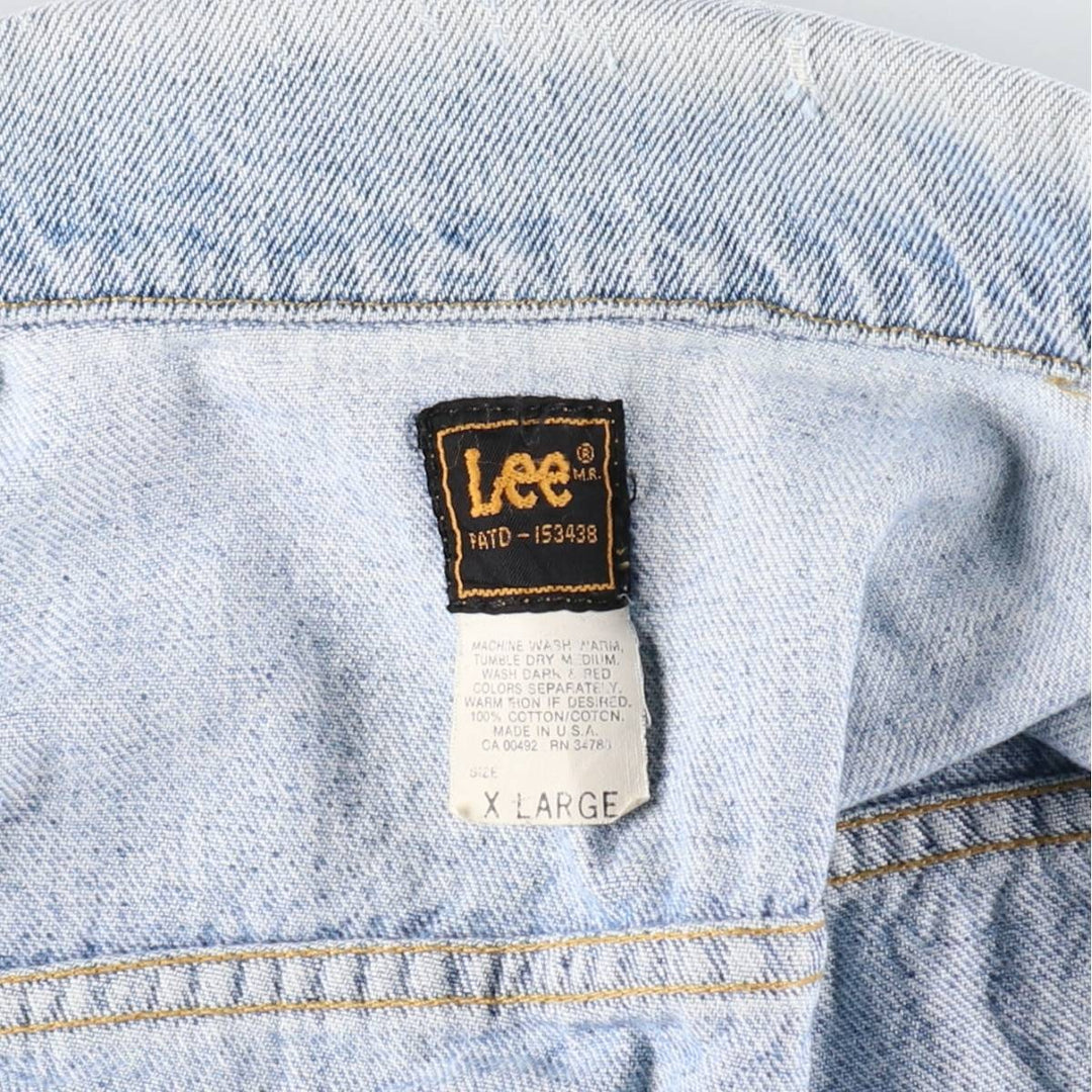 80s~ Lee Riders denim jacket, denim jacket, made in USA, men's XL size, vintage /eaa508342