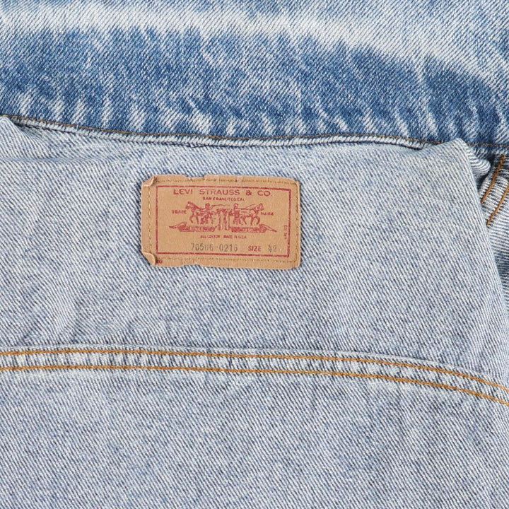 80'S Levi's 70506-0216 denim jacket, denim jacket, made in USA, men's size M, vintage /eaa508353