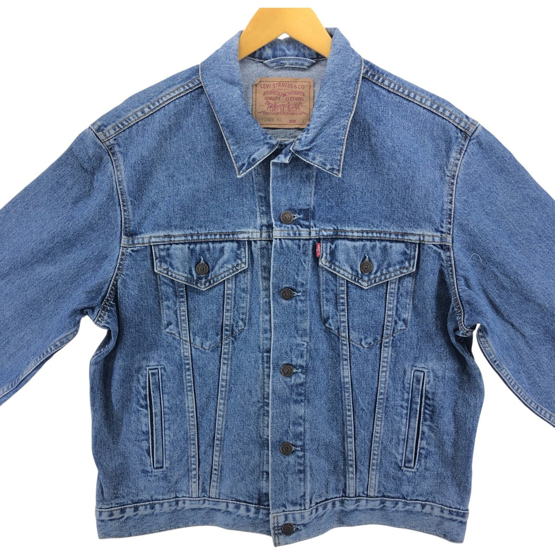 90'S Levi's 70503-02 Euro Model Denim Jacket, G-Jean, Men's L Size, Vintage / eaa508369