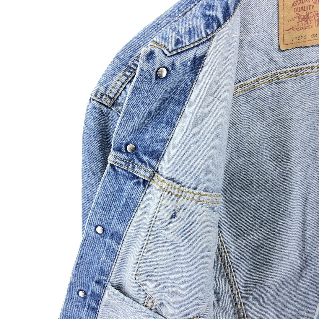 90'S Levi's 70503-02 Euro Model Denim Jacket, G-Jean, Men's L Size, Vintage / eaa508373