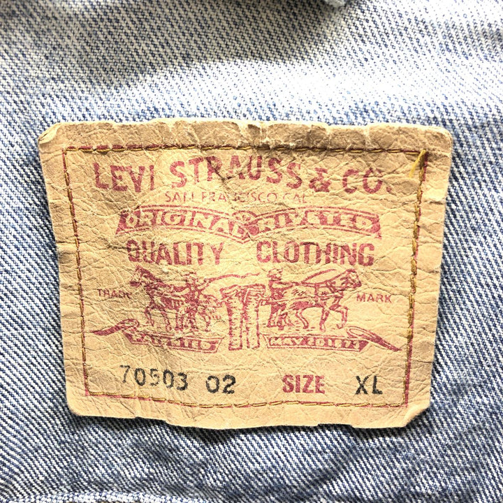 90'S Levi's 70503-02 Euro Model Denim Jacket, G-Jean, Men's XL equivalent, Vintage /eaa508374