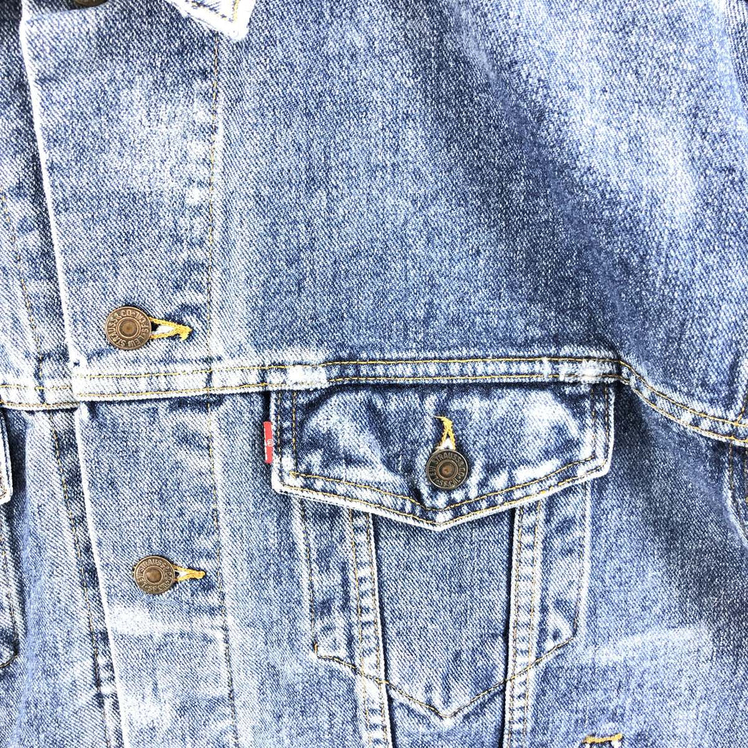 90'S Levi's 70507-4890 denim jacket, denim jacket, made in the USA, men's size L, vintage cotton blue type Vintage Second Hand