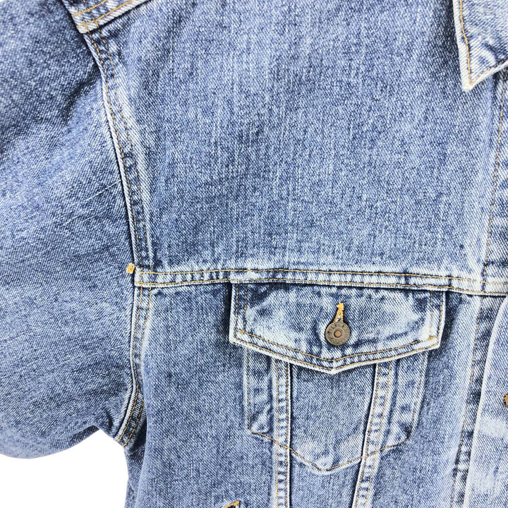 90'S Levi's 70507-4890 denim jacket, denim jacket, made in the USA, men's size L, vintage cotton blue type Vintage Second Hand