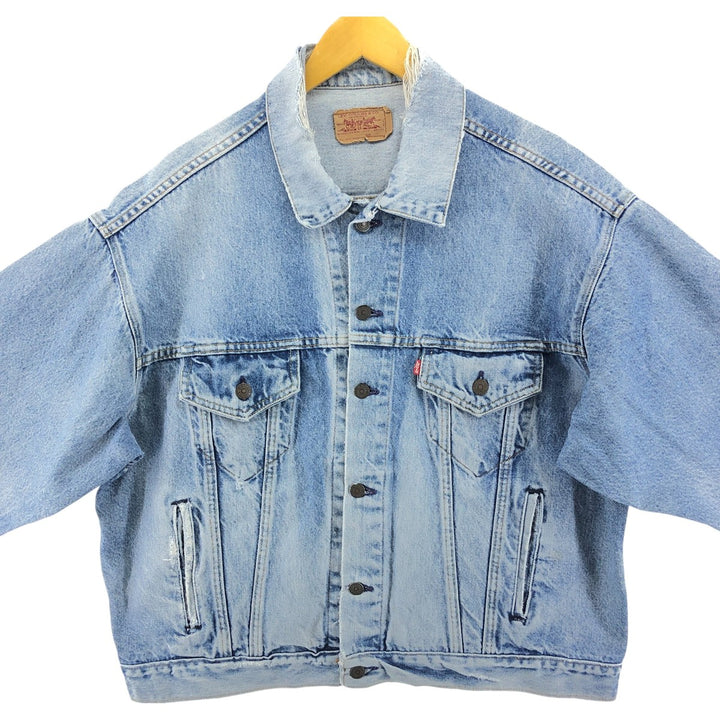 80'S Levi's denim jacket, denim jacket, made in USA, men's XL size, vintage /eaa508379