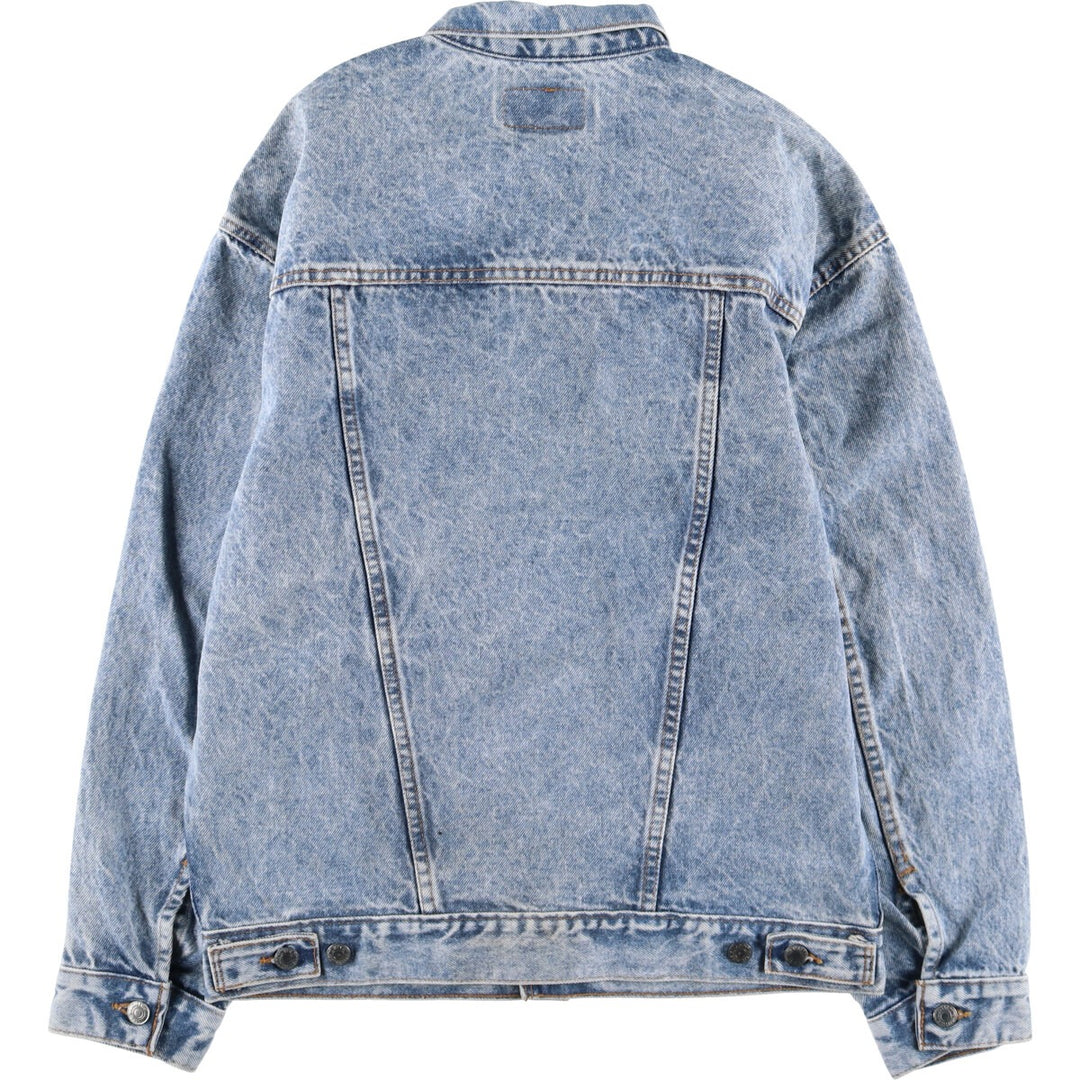 90'S Levi's 57508-0209 Chemical Wash Denim Jacket, G-Jean, Made in USA, Men's XL, Vintage cotton blue type Vintage Second Hand