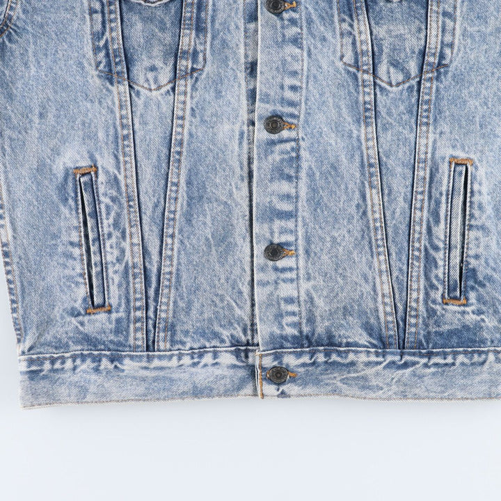 90'S Levi's 57508-0209 Chemical Wash Denim Jacket, G-Jean, Made in USA, Men's XL, Vintage cotton blue type Vintage Second Hand