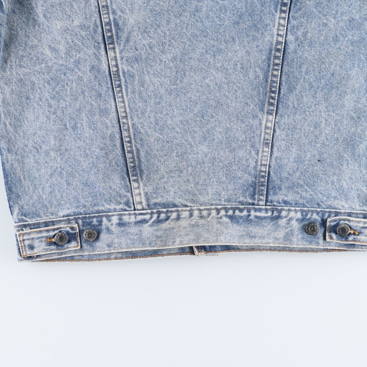 90'S Levi's 57508-0209 Chemical Wash Denim Jacket, G-Jean, Made in USA, Men's XL, Vintage cotton blue type Vintage Second Hand