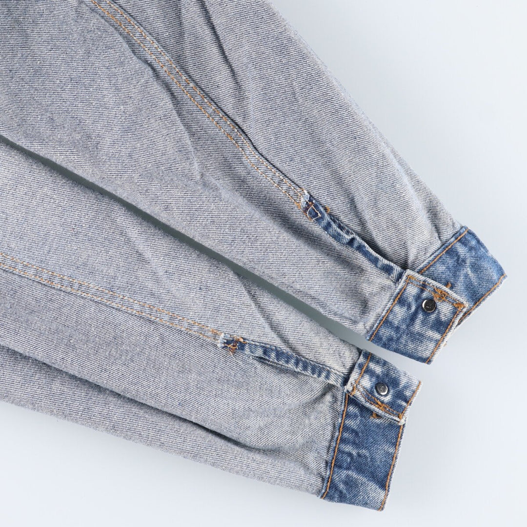 90'S Levi's 57508-0209 Chemical Wash Denim Jacket, G-Jean, Made in USA, Men's XL, Vintage cotton blue type Vintage Second Hand