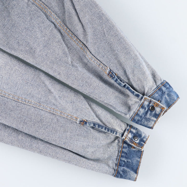 90'S Levi's 57508-0209 Chemical Wash Denim Jacket, G-Jean, Made in USA, Men's XL, Vintage cotton blue type Vintage Second Hand