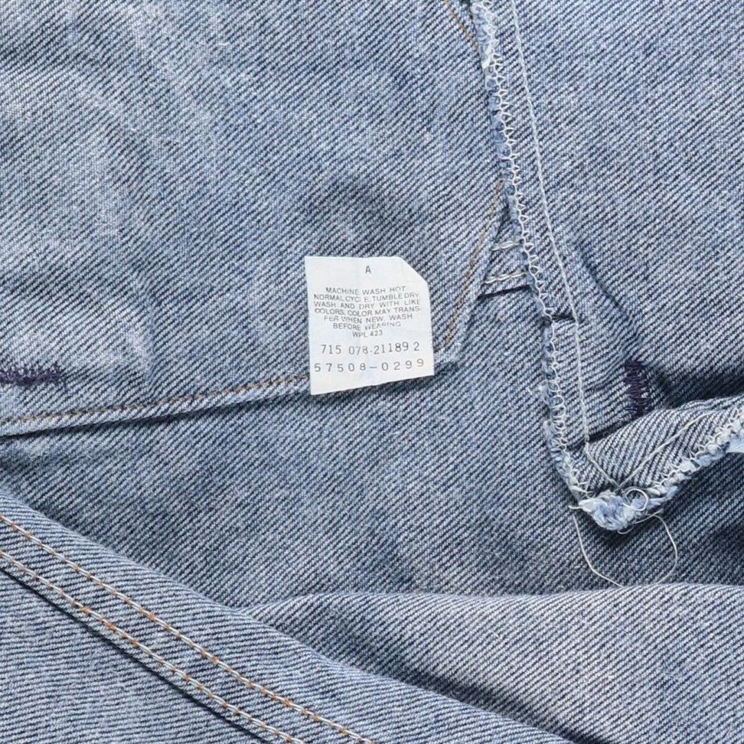 90'S Levi's 57508-0299 Chemical Wash Denim Jacket, G-Jean, Made in USA, Men's Size L, Vintage cotton blue type Vintage Second Hand