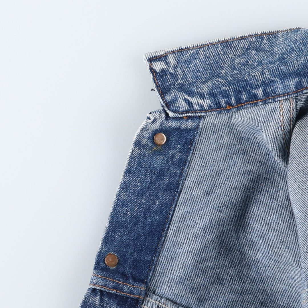 90'S Levi's 57508-0299 Chemical Wash Denim Jacket, G-Jean, Made in USA, Men's Size L, Vintage cotton blue type Vintage Second Hand