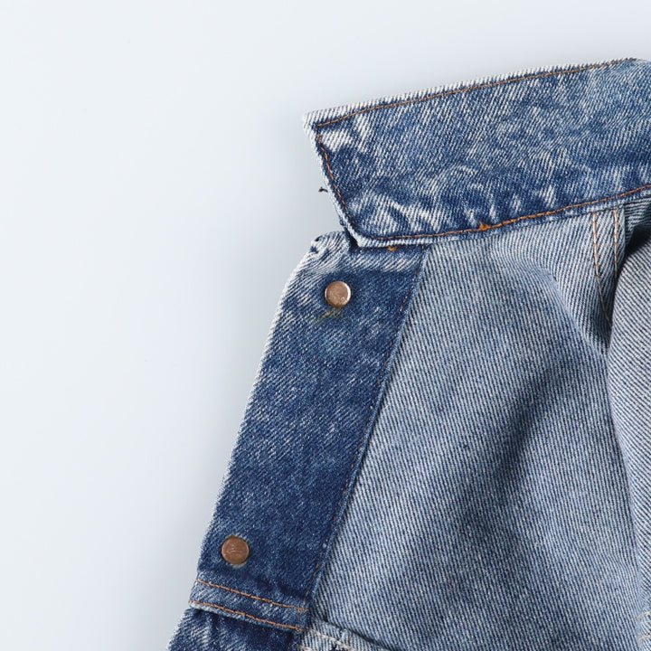 90'S Levi's 57508-0299 Chemical Wash Denim Jacket, G-Jean, Made in USA, Men's Size L, Vintage cotton blue type Vintage Second Hand