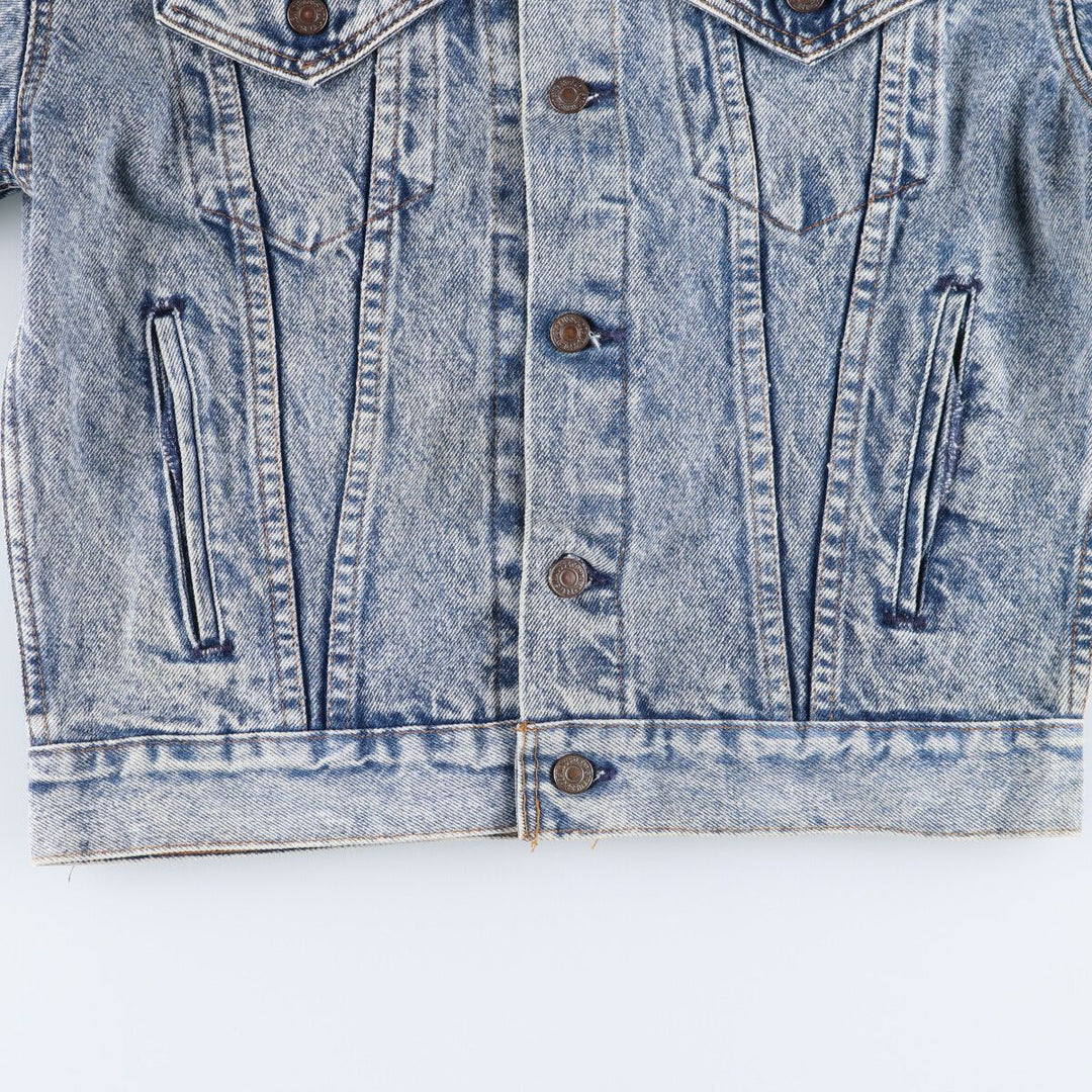 90'S Levi's 57508-0299 Chemical Wash Denim Jacket, G-Jean, Made in USA, Men's Size L, Vintage cotton blue type Vintage Second Hand