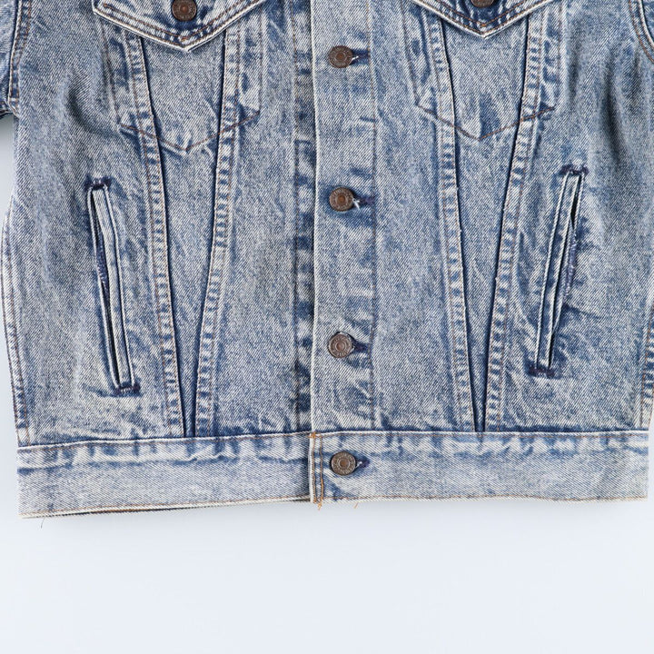 90'S Levi's 57508-0299 Chemical Wash Denim Jacket, G-Jean, Made in USA, Men's Size L, Vintage cotton blue type Vintage Second Hand