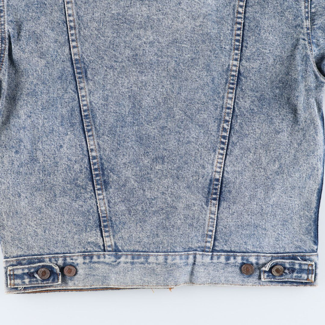 90'S Levi's 57508-0299 Chemical Wash Denim Jacket, G-Jean, Made in USA, Men's Size L, Vintage cotton blue type Vintage Second Hand