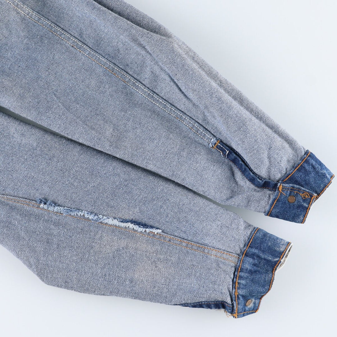 90'S Levi's 57508-0299 Chemical Wash Denim Jacket, G-Jean, Made in USA, Men's Size L, Vintage cotton blue type Vintage Second Hand