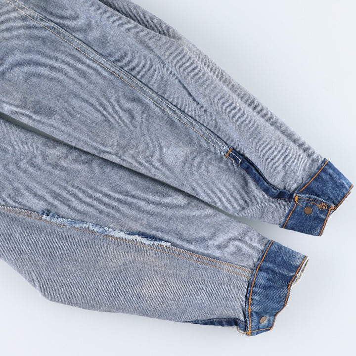 90'S Levi's 57508-0299 Chemical Wash Denim Jacket, G-Jean, Made in USA, Men's Size L, Vintage cotton blue type Vintage Second Hand