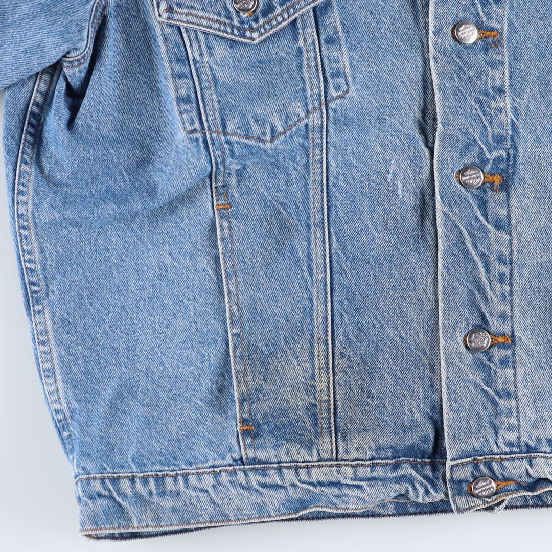 Harley-Davidson Back Print Denim Jacket G-Jean Men's XL cotton blue type Vintage Second Hand