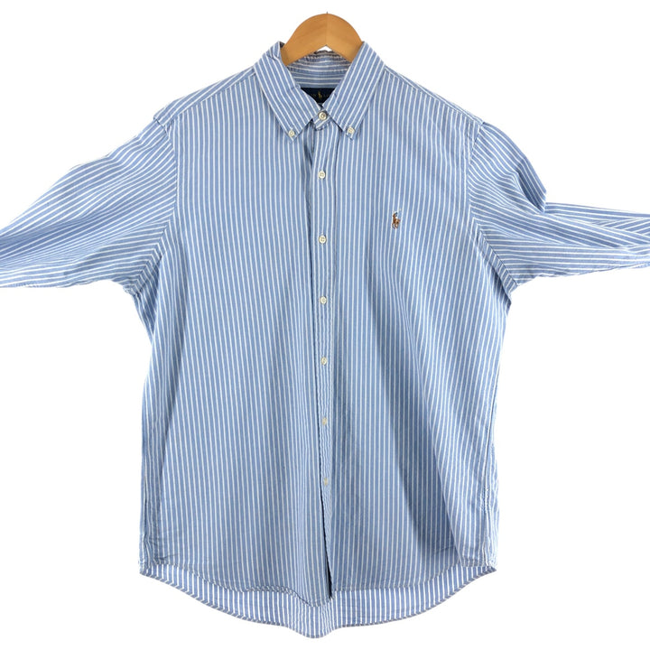 Ralph Lauren long sleeve button down striped shirt, men's size L / eaa508410