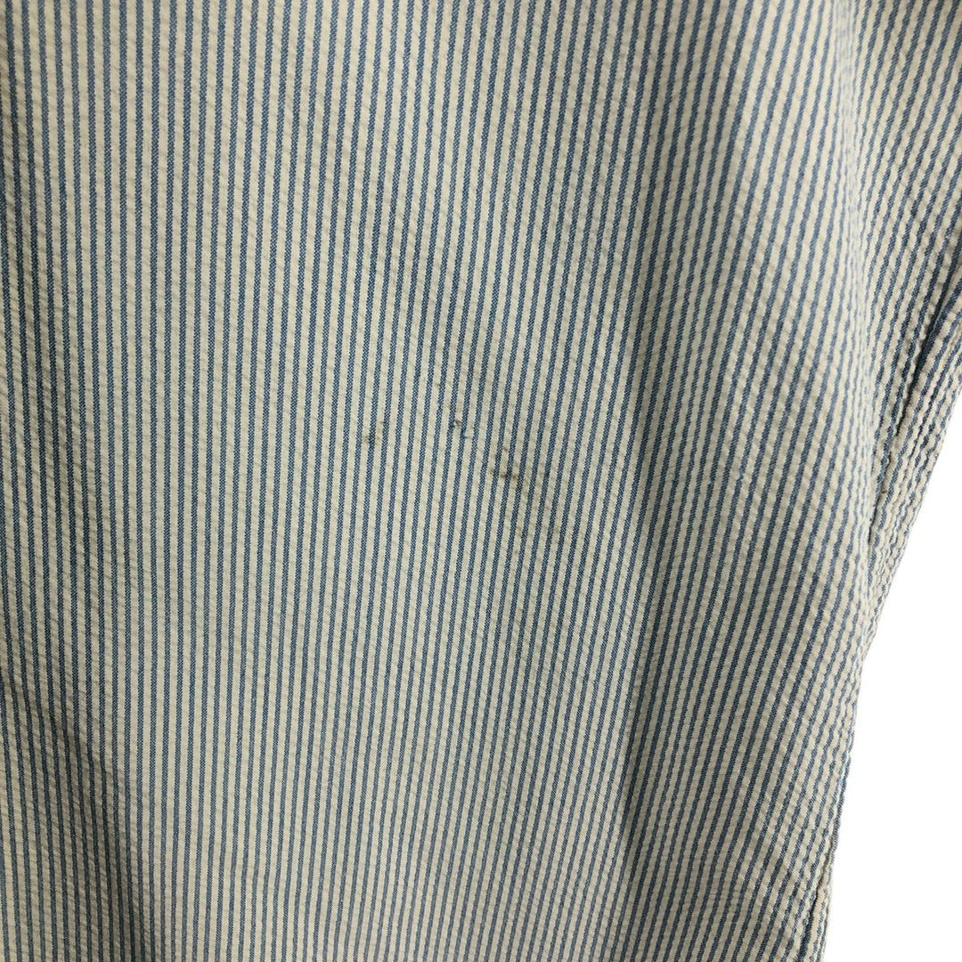 Ralph Lauren BLAKE Seersucker Long Sleeve Button-Down Striped Shirt Men's XL / eaa508412