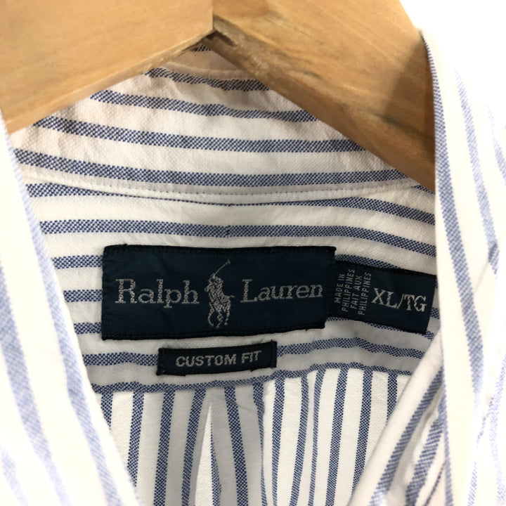 Ralph Lauren CUSTOM FIT long sleeve button down striped shirt men's XL equivalent /eaa508417