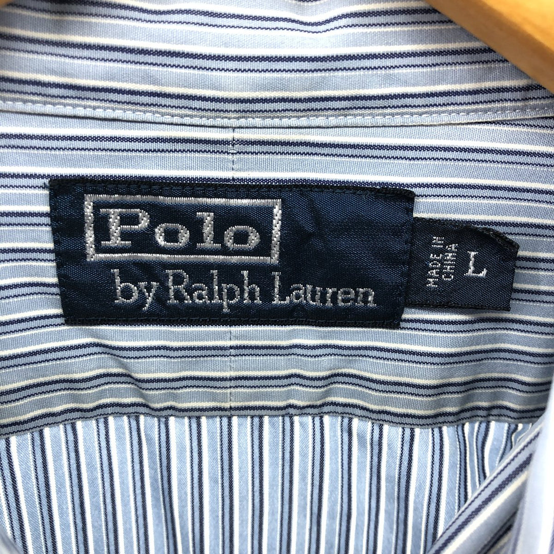 Ralph Lauren POLO by Ralph Lauren Long Sleeve Cotton Striped Shirt Men's L / eaa508419