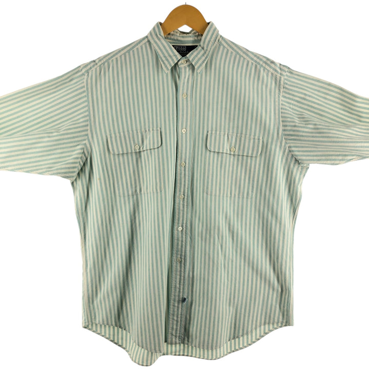 Ralph Lauren POLO by Ralph Lauren Long Sleeve Cotton Striped Shirt Men's L / eaa508420