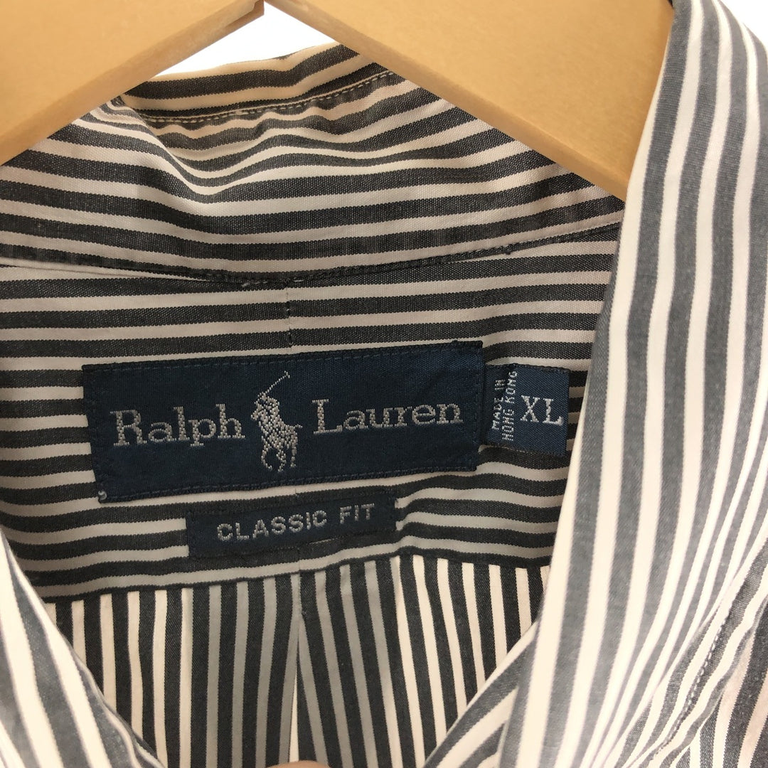 Ralph Lauren Classic Fit Long Sleeve Button Down Striped Shirt Men's XL / eaa508427