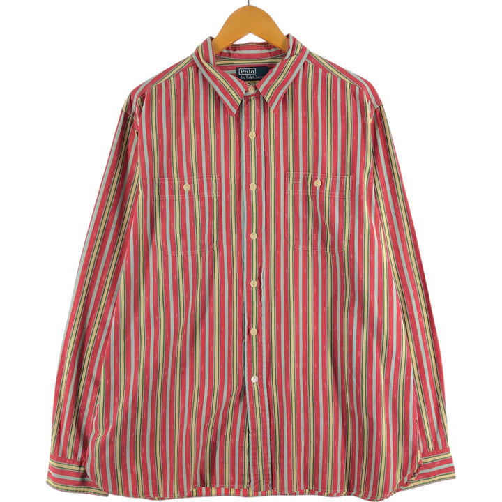 Ralph Lauren POLO by Ralph Lauren Long Sleeve Cotton Striped Shirt Men's XL / eaa508432